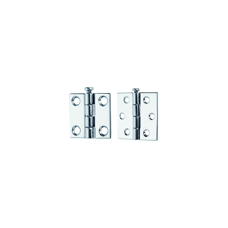 2-1/2 x 2 Rem Pin Hinges, 6 Hole #8 Fastener, 1 pr.
