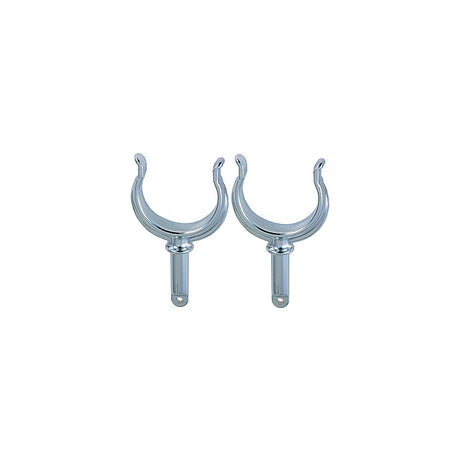 Ribbed Rowlock Horns, Zinc, Pair