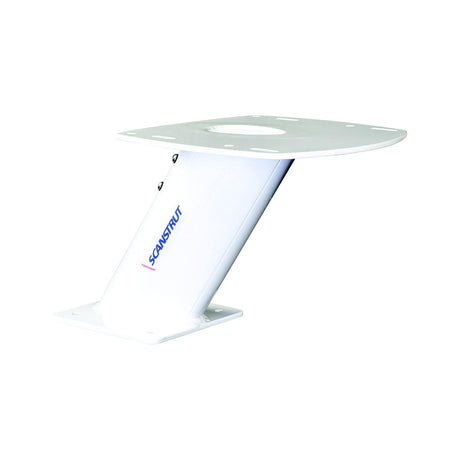 Scanstrut APTF25001 Aluminum PowerTower - White, Fits with 2kW/4kW Raymarine; Garmin & Navico BR24/3G/4G radomes (Forward leaning w/ 25-degree rake), 10"