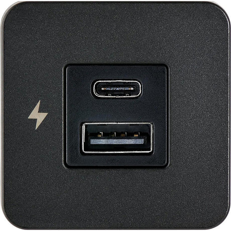 Scanstrut SCTILE10 USB-A & C Interior Charging Socket - Black Bezel, 10-32V DC