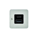 Scanstrut SCTILE11 USB-A & C Interior Charging Socket - Stainless Steel, 10-32V DC