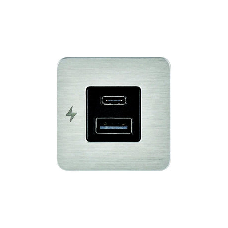 Scanstrut SCTILE11 USB-A & C Interior Charging Socket - Stainless Steel, 10-32V DC