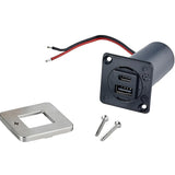 Scanstrut SCTILE11 USB-A & C Interior Charging Socket - Stainless Steel, 10-32V DC