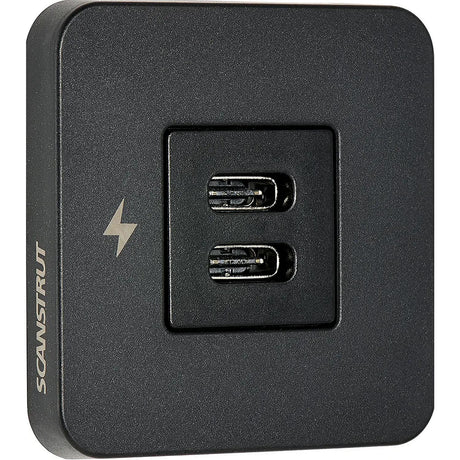 Scanstrut SCTILE20 USB-A & C Interior Charging Socket - Black Bezel, 
10-32V DC