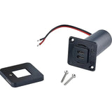 Scanstrut SCTILE20 USB-A & C Interior Charging Socket - Black Bezel, 
10-32V DC