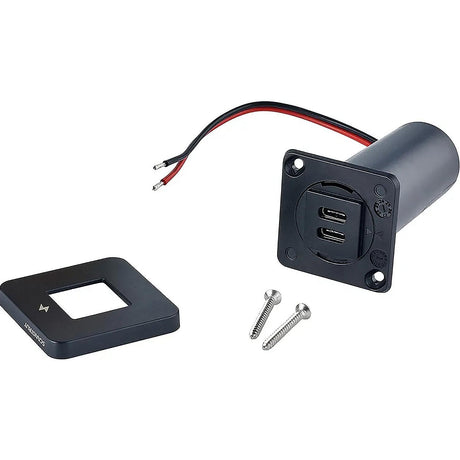 Scanstrut SCTILE20 USB-A & C Interior Charging Socket - Black Bezel, 
10-32V DC