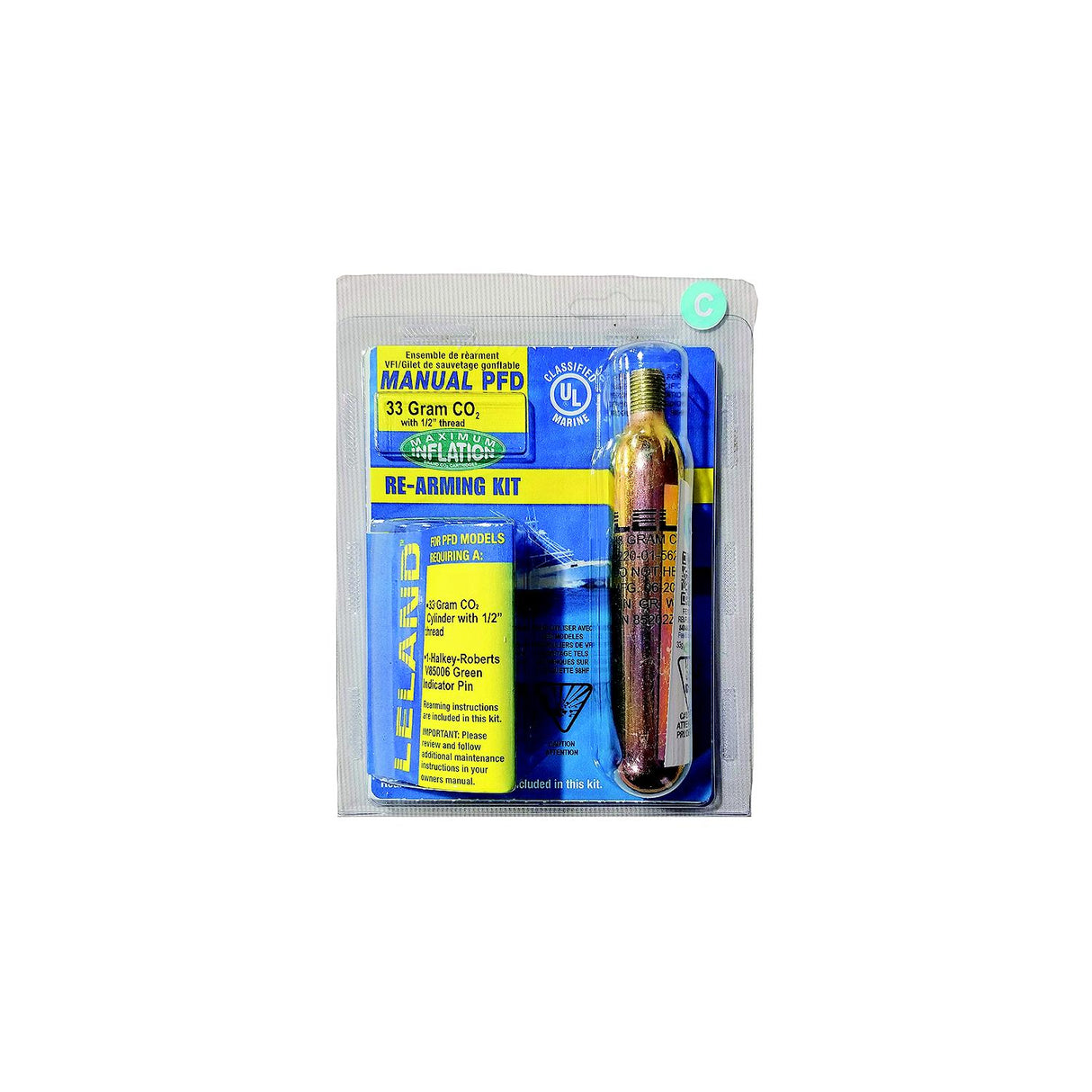 Leland 840AMU85202Z Inflatable PFD Rearming Kit, Manual, 33-Gram