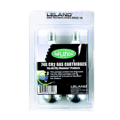 Leland 87322 Replacement CO2 74-Gram cartridge, 2 pack