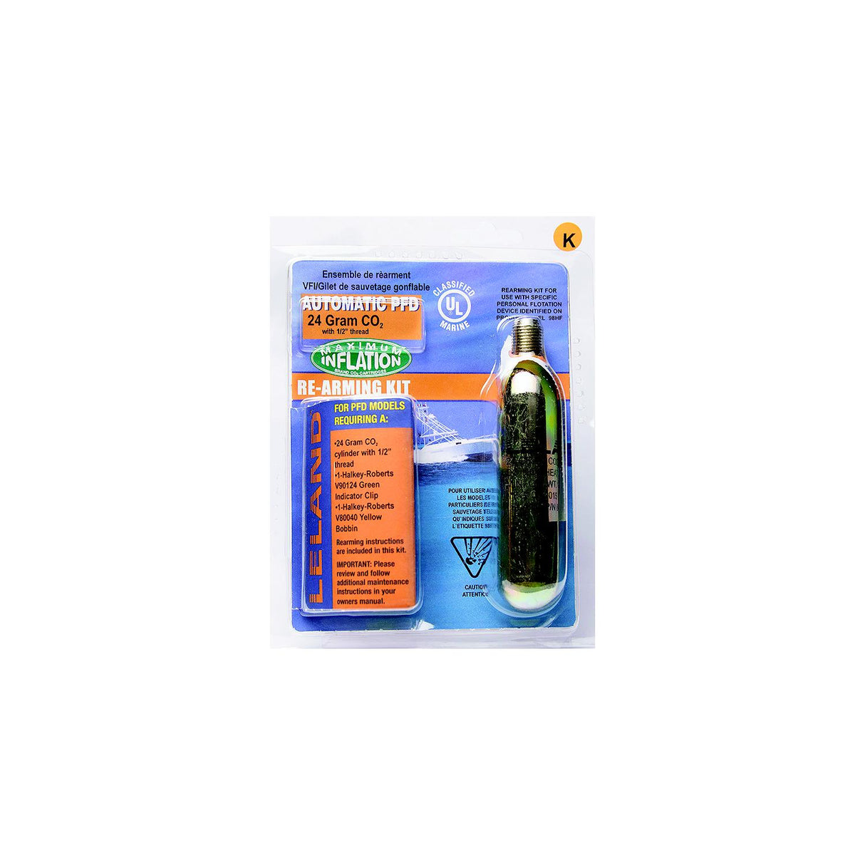 Leland V9000084204Z Inflatable PFD Rearming Kit, 10-Gram, Manual
