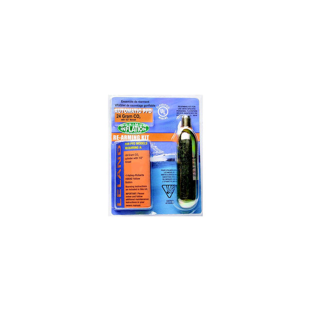 Lancer V9500084204Z  Rearm Kit Auto-24 Gram Co2, 1/2" Threaded For Automatic Inflatable PFD