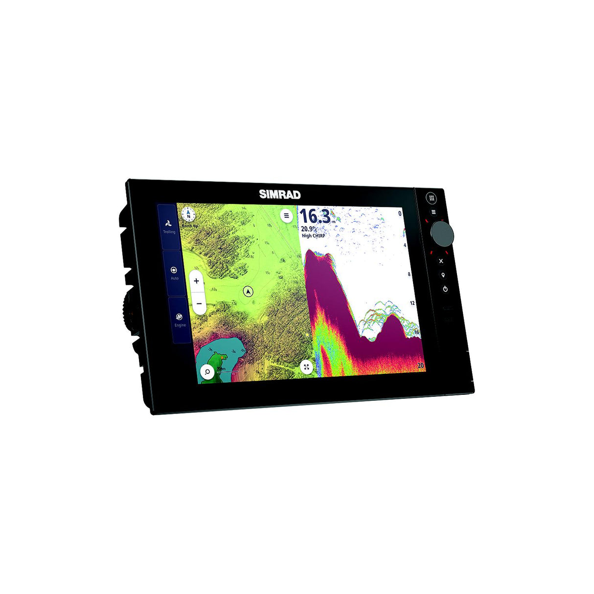 Simrad® 000-16012-001 NSS® 4 Chartplotter and Fishfinder with US and Canada C-MAP® Discover® X Chart, 10"