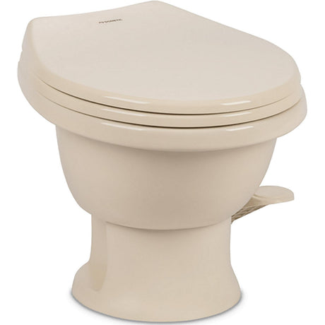 Dometic 9610008262 411 Gravity Flush Toilet, Bone, Standard Height