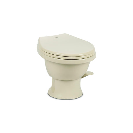 Dometic 9610008262 411 Gravity Flush Toilet, Bone, Standard Height