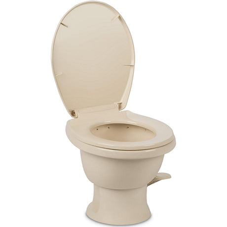 Dometic 9610008262 411 Gravity Flush Toilet, Bone, Standard Height