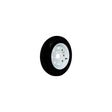 Loadstar Bias Tire and Wheel (Rim) Assembly K353, 530-12 4 Hole 4 Ply, White w/o Stripes, Modular