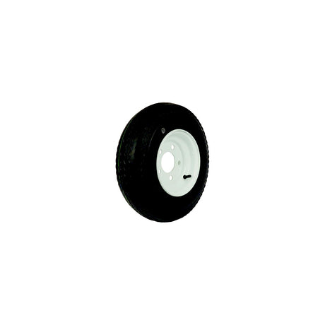 Loadstar Bias Tire and Wheel (Rim) Assembly K353 480-12 5 Hole 4 Ply, White, Conventional