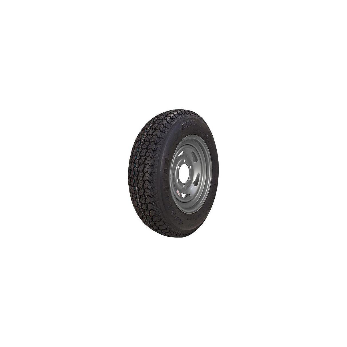 Loadstar Bias Tire and Wheel (Rim) Assembly ST225/75D-15 6 Hole D Ply