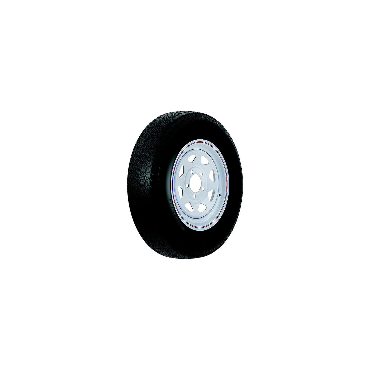 Loadstar Bias Tire and Wheel (Rim) Assembly ST215/75D-14 5 Hole C Ply
