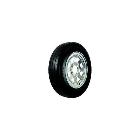 Loadstar Bias Tire and Wheel (Rim) Assembly KR25 ST145/R-12 5-Hole 8 Ply, Galvanized, Spoke