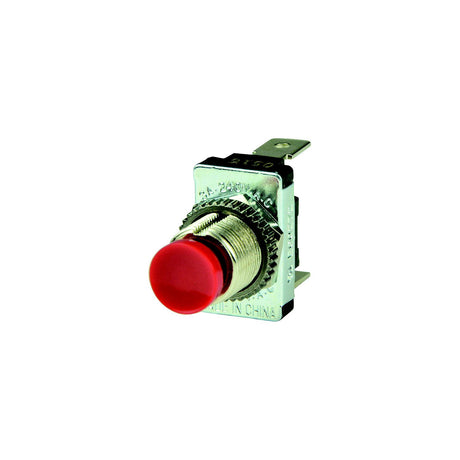 BEP 1001401 Momentary Contact Switch Off–(On), Red