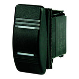 BEP 1001812 Weather Resistant Contura Rocker Switch, On-On, DPDT, 1/4" Blade Terminals, Illuminated Amber (2 Positions)