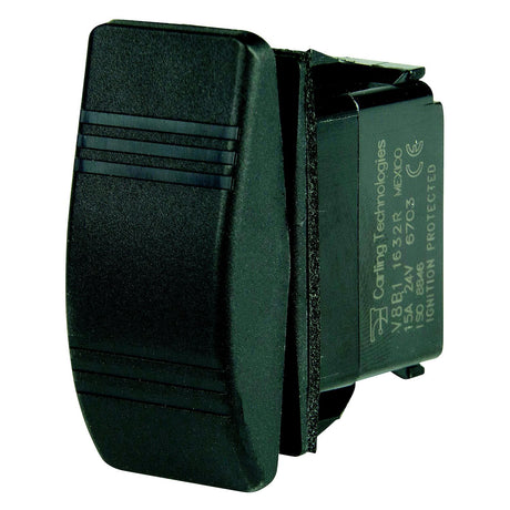 BEP 1001804 Weather Resistant Contura Rocker Switch, (On)/Off/(On), SPDT, 1/4" Blade Terminals