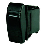 BEP 1001801 Weather Resistant Contura Rocker Switch, Off-On, SPST, 1/4" Blade Terminals, Illuminated Amber