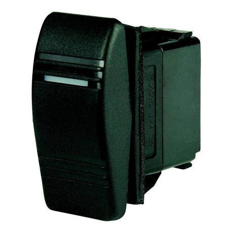 BEP 1001807 Weather Resistant Contura Rocker Switch, On-Off-(On), DPDT, 1/4" Blade Terminals, Illuminated Amber