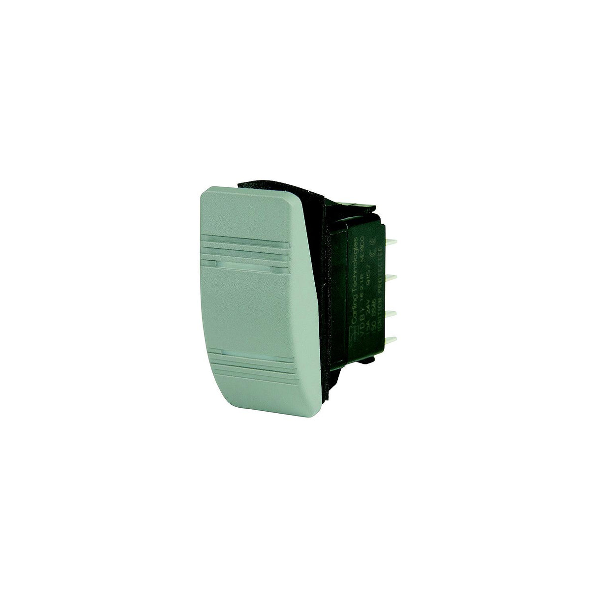 BEP 1001812 Weather Resistant Contura Rocker Switch, On-On, DPDT, 1/4" Blade Terminals, Illuminated Amber (2 Positions)