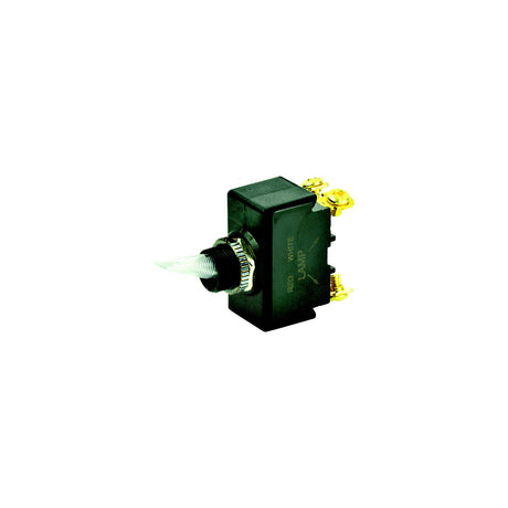 BEP 1001908 Illuminated Toggle Switch, Off-On, SPST, #6–32 Screw Terminals, Illuminated Red