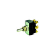 BEP 1002012 Chrome Plated Toggle Switch, (On)-Off-(On), DPDT, #6–32 Screw Terminals