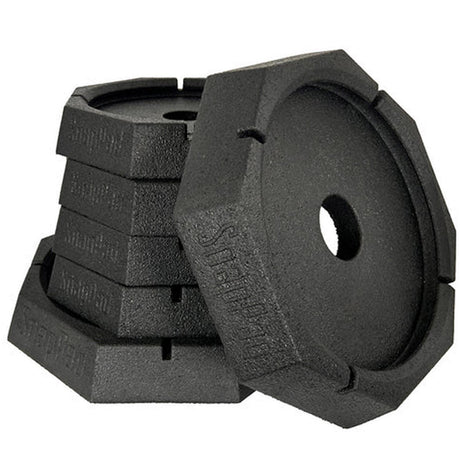 SnapPad XTRLXSP6 Permanent Jack Pad, XTRA XL LUX 9" & 12" Round, 6/pk