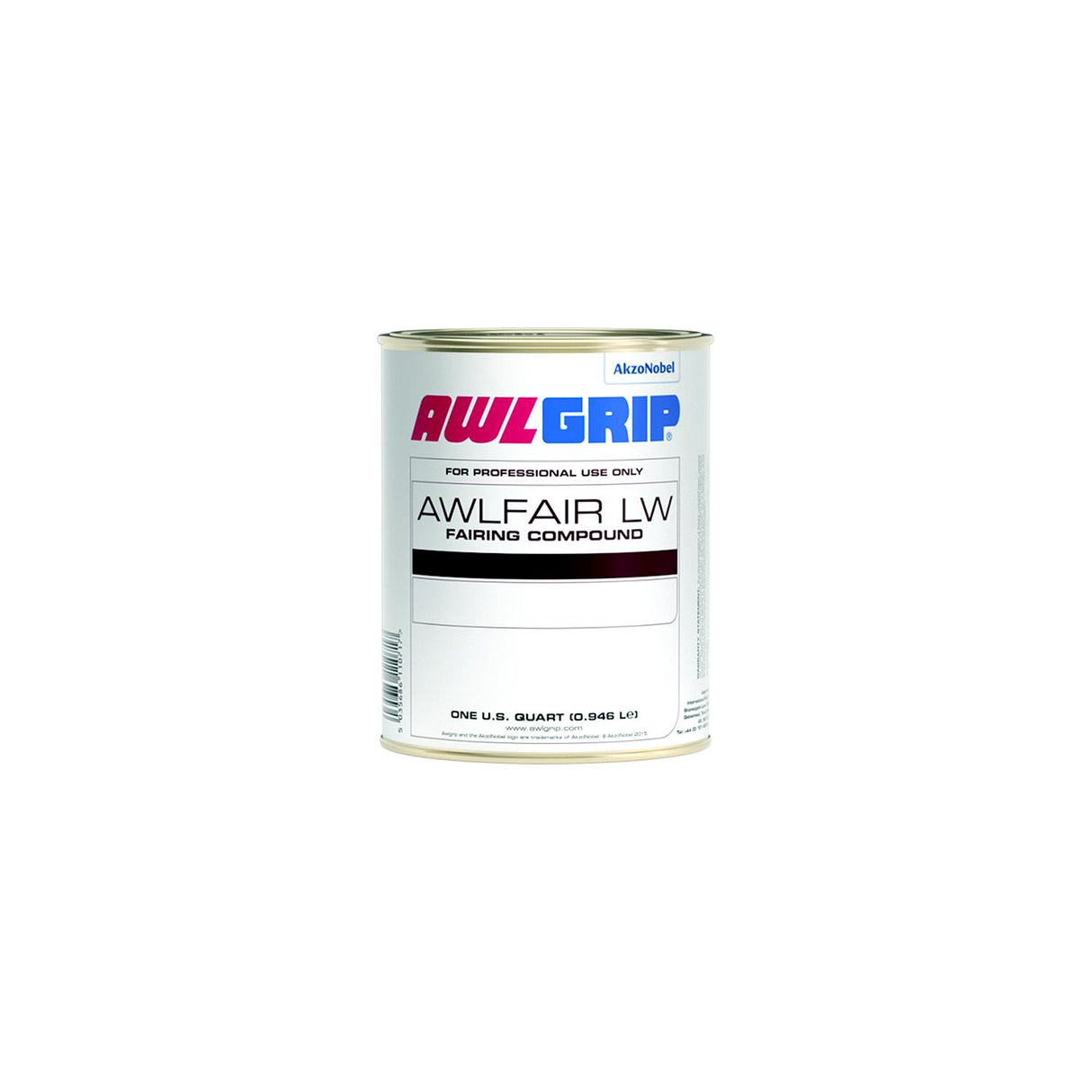 Awlfair LW Trowelable Fairing Compound Fast Converter, Red Qt.