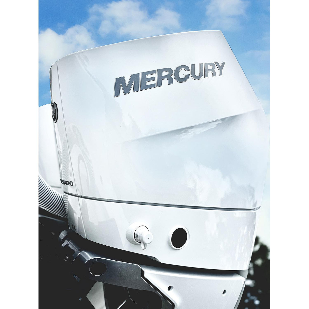 Flushmaster SMFMQCMW Flush Port Quick Connect, White, Quick Connect Mercury, Mercury Outboards