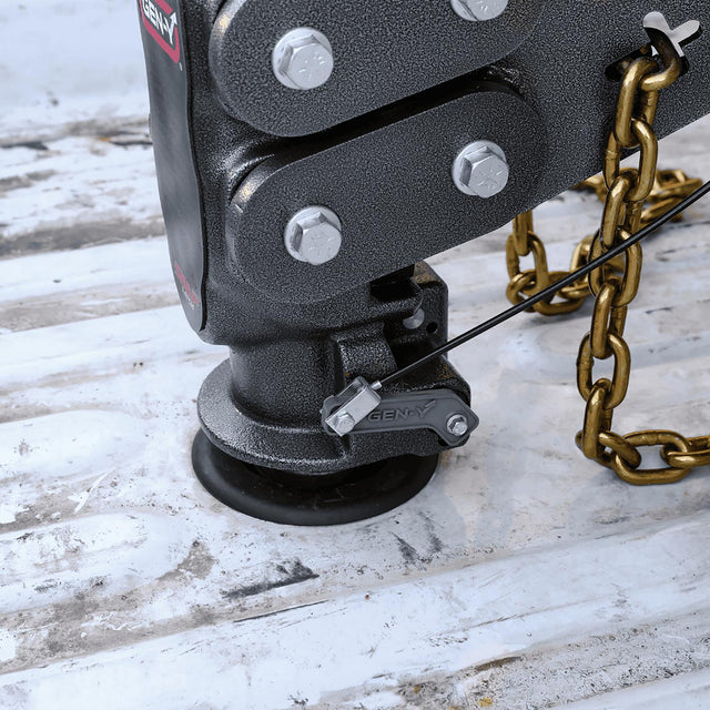 Gen Y Hitch GH8075AL 5th Wheel Pin Box Replacement with Gooseneck SnapLatch Coupler, Ball Size: 2 5/16″ , Capacity: 30,000, Description Executive Torsion-Flex 5th Wheel Pin Box Replacement, 3.5K – 6.5K pin