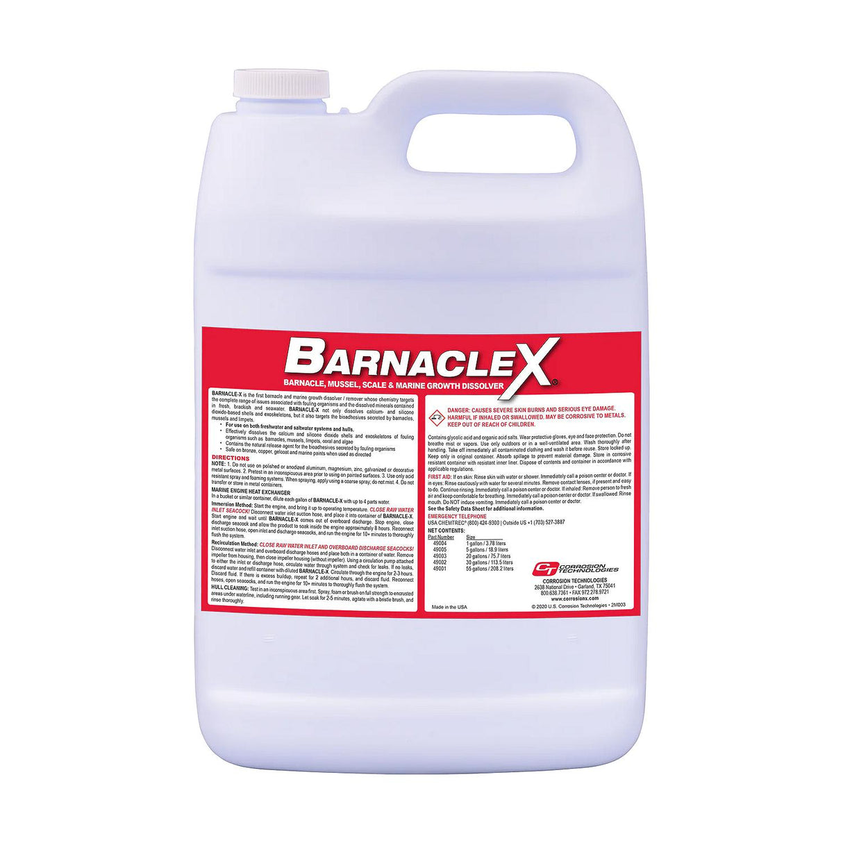 Corrosion Technologies 49004 BarnacleX, 1 Gal