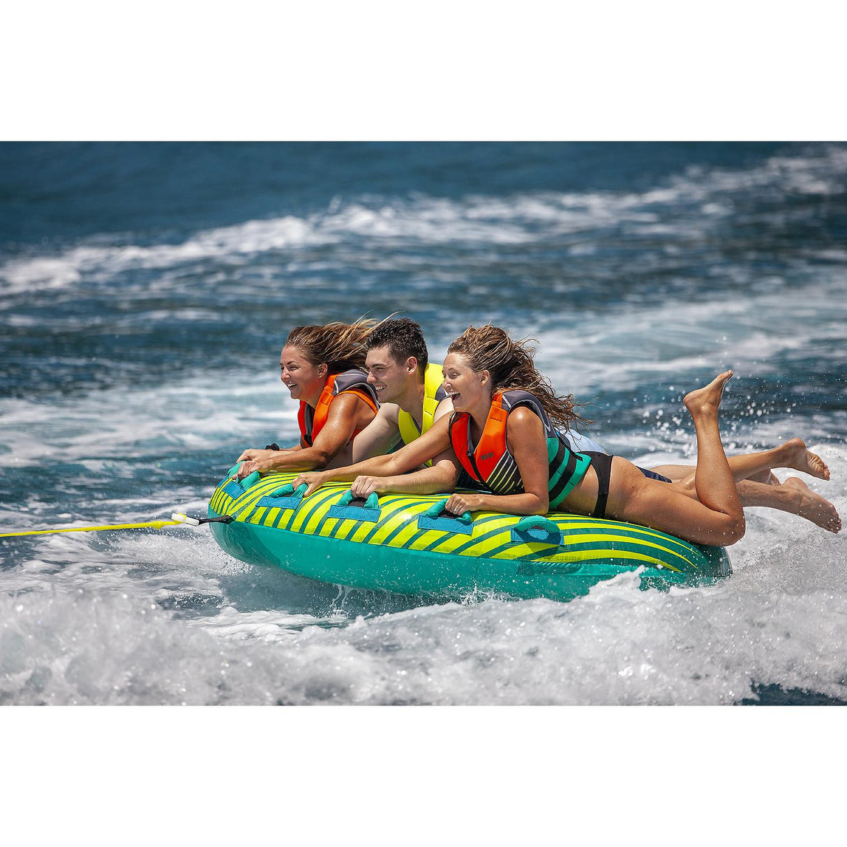 ZUP 75915 3-Person TRIO Xtra Towable Tube with Deck Pads