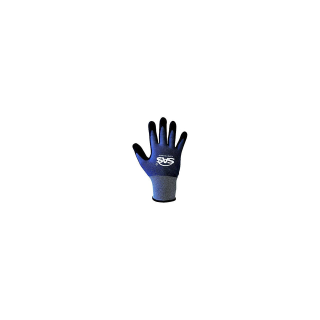 Raven Safety, 6407013, Nitrile Palm Coat Glove L, Seamless knit, Sandy nitrile, Gray/Black, 9.25 x 4.75 x 0.25