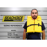 Seachoice Life Vest, Type II Personal Flotation Device, Yellow, Adult