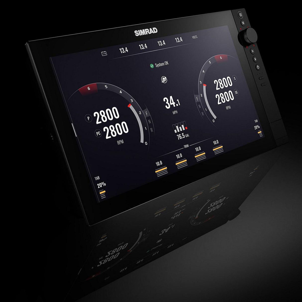Simrad® 000-16012-001 NSS® 4 Chartplotter and Fishfinder with US and Canada C-MAP® Discover® X Chart, 10"