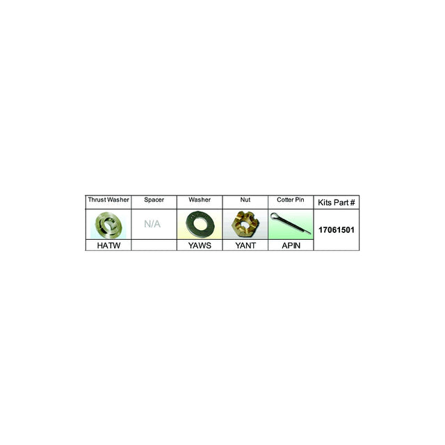 Solas 17061501 Fixed Hub Prop Hardware Kit - Honda, Type A