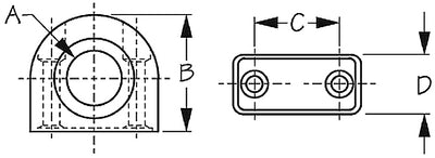 Sea-Dog Line 82615 Fairlead 9/16in Nylon-Ss Inser - LMC Shop