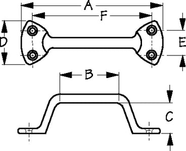 Sea-Dog Line 222355-1 Lift Handle 6in Heavy Duty - LMC Shop