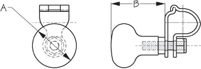 Sea-Dog Line 230106-1 Knob Maneuvering Cast Ss - LMC Shop