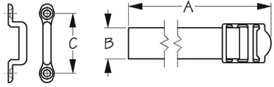 Sea-Dog Line 415082-1 Battery Box Strap(hvy Duty)48i - LMC Shop