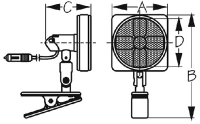 Sea-Dog Line 450110-1 Clamp on Mt Fan W/cig Ltg Plug - LMC Shop
