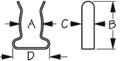 Sea-Dog Line 491136-1 S/s Boat Hook Clips 1 Pr/cd - LMC Shop